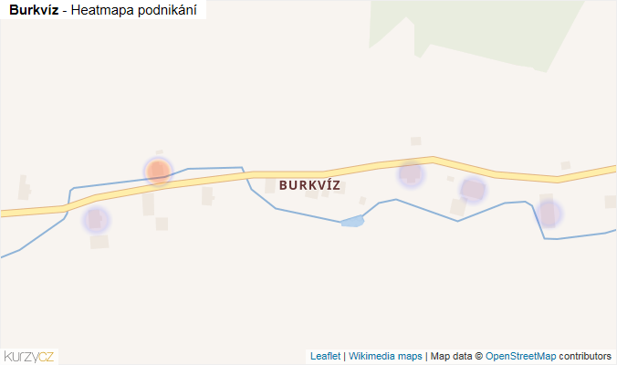 Mapa Burkvíz - Firmy v části obce.