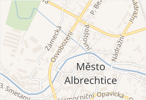 Čes. Legií v obci Město Albrechtice - mapa ulice