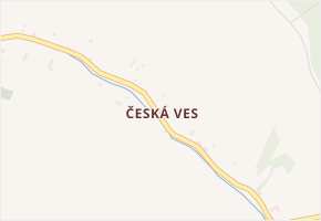 Česká Ves v obci Město Albrechtice - mapa části obce