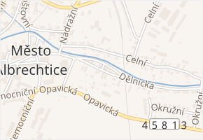 Jiráskova v obci Město Albrechtice - mapa ulice
