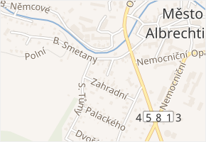 Krátká v obci Město Albrechtice - mapa ulice