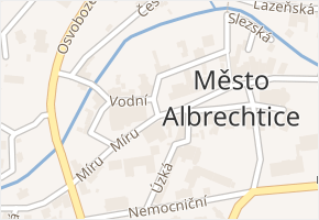 Míru v obci Město Albrechtice - mapa ulice