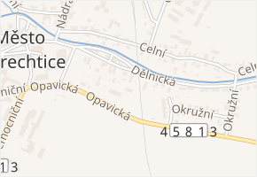 Opavická v obci Město Albrechtice - mapa ulice