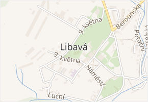 Město Libavá v obci Město Libavá - mapa části obce