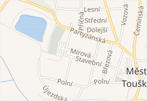 Mírová v obci Město Touškov - mapa ulice