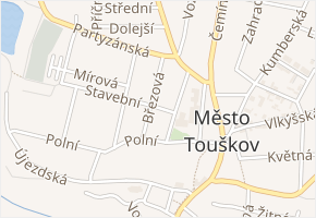 Stavební v obci Město Touškov - mapa ulice