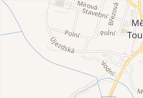 Újezdská v obci Město Touškov - mapa ulice