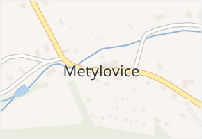 Metylovice v obci Metylovice - mapa části obce