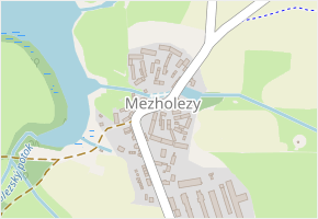 Mezholezy v obci Mezholezy - mapa části obce