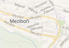 Dělnická v obci Meziboří - mapa ulice