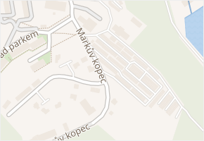 Markův kopec v obci Meziboří - mapa ulice