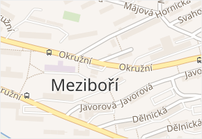 Okružní v obci Meziboří - mapa ulice
