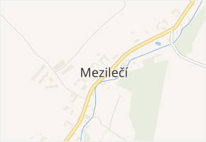 Mezilečí v obci Mezilečí - mapa části obce