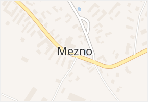 Mezno v obci Mezno - mapa části obce