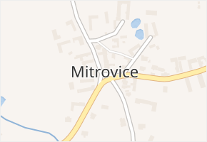 Mitrovice v obci Mezno - mapa části obce