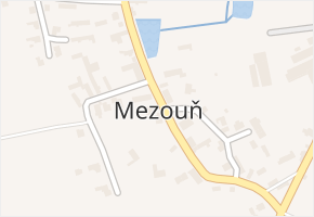 Mezouň v obci Mezouň - mapa části obce