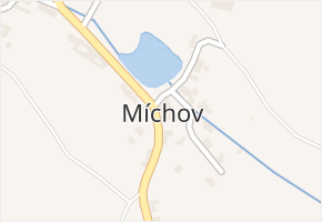 Míchov v obci Míchov - mapa části obce