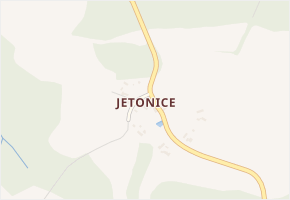 Jetonice v obci Míčov-Sušice - mapa části obce
