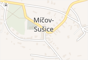 Míčov v obci Míčov-Sušice - mapa části obce
