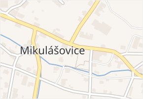 Mikulášovice v obci Mikulášovice - mapa části obce
