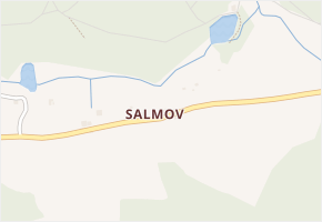 Salmov v obci Mikulášovice - mapa části obce