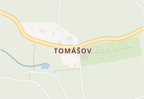Tomášov v obci Mikulášovice - mapa části obce