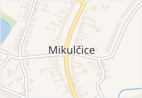 Mikulčice v obci Mikulčice - mapa části obce