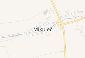Mikuleč v obci Mikuleč - mapa části obce