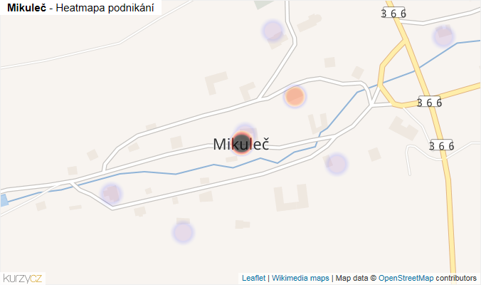 Mapa Mikuleč - Firmy v části obce.