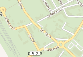 28. října v obci Mikulov - mapa ulice