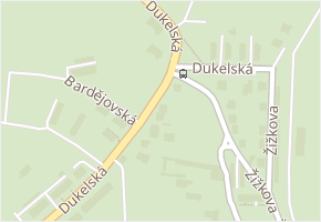 Dukelská v obci Mikulov - mapa ulice