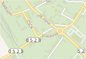 Jiráskova v obci Mikulov - mapa ulice