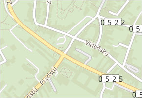 Komenského v obci Mikulov - mapa ulice