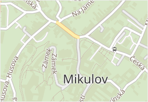Kostelní nám. v obci Mikulov - mapa ulice