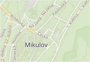 Poštovní v obci Mikulov - mapa ulice
