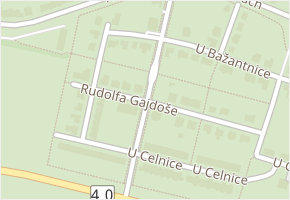 Rudolfa Gajdoše v obci Mikulov - mapa ulice