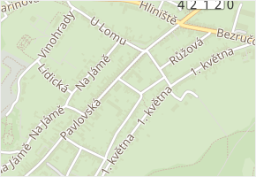 Školní v obci Mikulov - mapa ulice