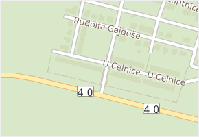 U Celnice v obci Mikulov - mapa ulice