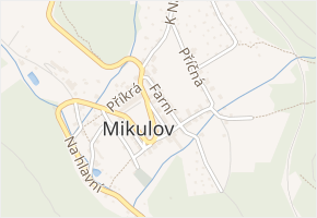 Tržní náměstí v obci Mikulov - mapa ulice