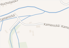 Kamenická v obci Mikulovice - mapa ulice