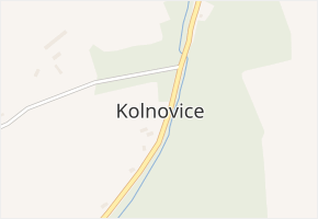 Kolnovice v obci Mikulovice - mapa části obce