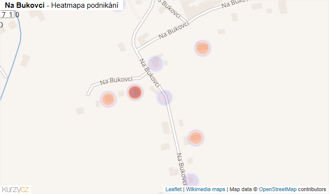 Mapa Na Bukovci - Firmy v ulici.
