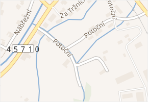 Potoční v obci Mikulovice - mapa ulice