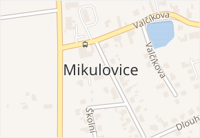 V Loučkách v obci Mikulovice - mapa ulice