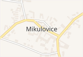 Mikulovice v obci Mikulovice - mapa části obce