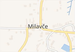 Milavče v obci Milavče - mapa části obce