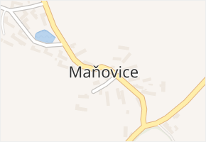 Maňovice v obci Mileč - mapa části obce