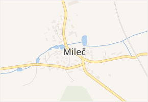 Mileč v obci Mileč - mapa části obce