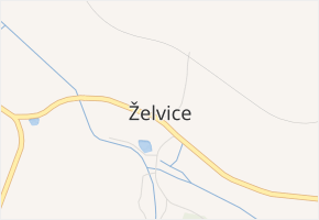 Želvice v obci Mileč - mapa části obce