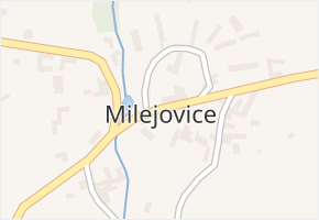 Milejovice v obci Milejovice - mapa části obce